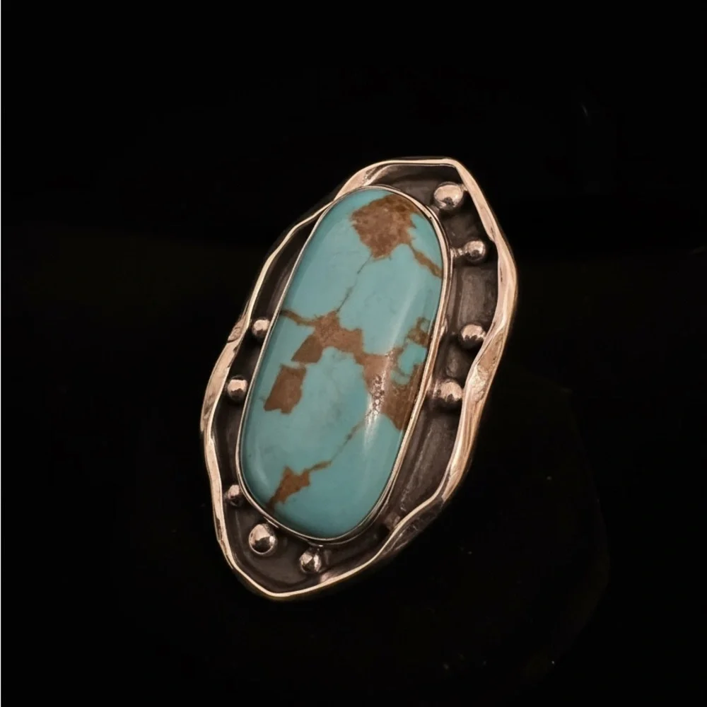 Sterling Silver‎ and Turquoise Statement Ring